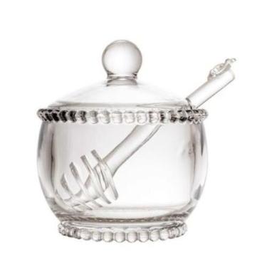 Imagem de Meleira Cristal com Pegador Pearl 10 cm x 8 cm x 7 cm Wolff, Transpare