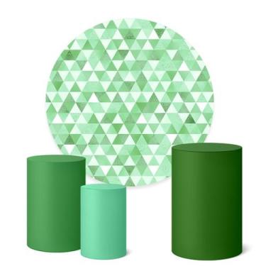 Imagem de Trio Capas Cilindro + Painel Redondo 1,50m Textura - Fadrix, K1TEX013