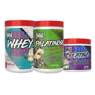Imagem de Kit Crescimento e Definição  Creatina Whey Palatinose - My Suplementos
