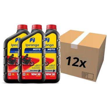 Imagem de Kit Caixa Fechada 12 Lts Oleo Semissintético Motor Ipiranga 9102 Jaso Ma2 Moto Performa...