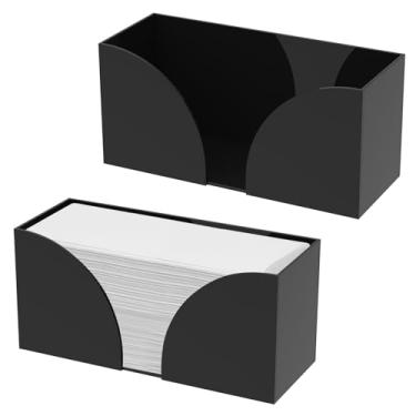 Imagem de DJAPWPX 2 peças dispensador de toalha de papel de bancada suporte de guardanapo acrílico Z/C/suporte de guardanapo de toalha multidobra para cozinha, banheiro, quarto