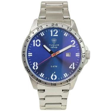 Imagem de Relógio Tuguir Masculino Ref: Tg9167d Tgi37101 Casual Aço Prateado