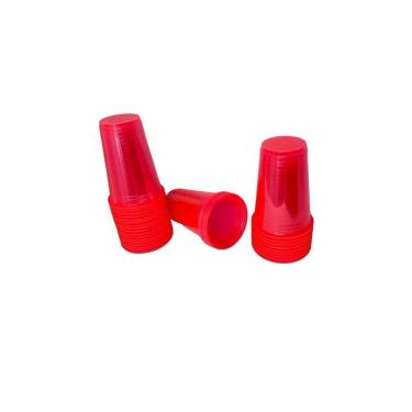 Imagem de Copo Neon Rosa Biodegradável Descartável Premium 200 Un