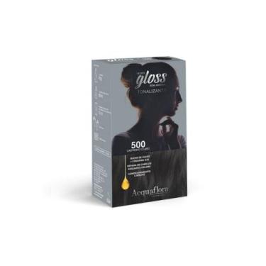 Imagem de Tintura Tonalizante Acquaflora Kit Hidra Gloss 500 Castanho Claro