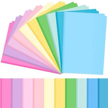 Imagem de Papel de seda Qilery Macaron Pastel 38x50cm 500 folhas