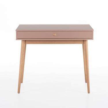 Imagem de Escrivaninha Liva 1 Gaveta 90 cm x 53 cm Rosa Blush