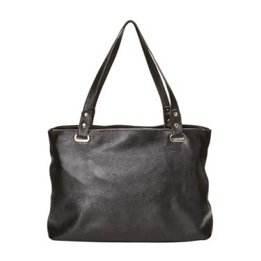 Imagem de Bolsa Sacola Feminina Alça de Ombro Grande Couro Bovino Legítimo Com Bolso Invisivel