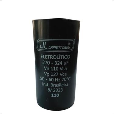 Imagem de Capacitor Eletrolitico Partida 270/324uf 110v - JL Capacitores