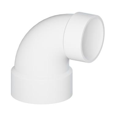 Imagem de SUPPLYGIANT Pacote com 10 cotovelos redutores de curvatura em PVC DWV de 7,6 cm x 10 cm – Cubo x Hub para conexão de resíduos de vaso sanitário, branco