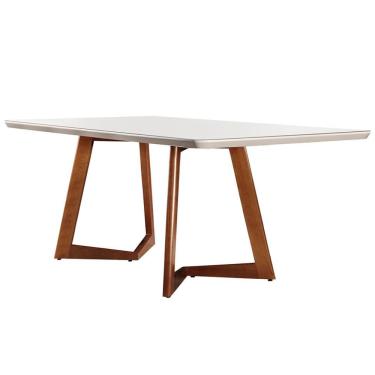 Imagem de Mesa de Jantar Retangular Livia Off White 180 cm