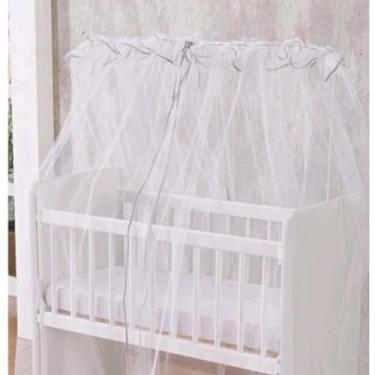 Imagem de Mosquiteiro para Berço Americano e Nacional – Tela Tule Antimosquito para Bebê, Cortinado Protetor Leve e Resistente, Cobertura Completa(Cinza,BERÇO AMERICANO)