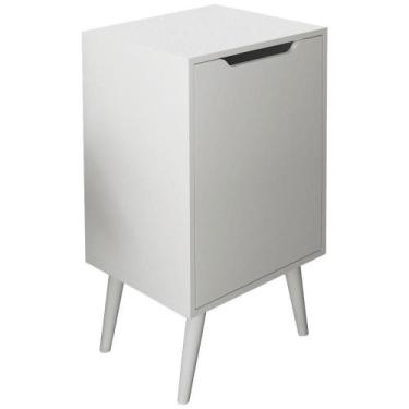 Imagem de Gabinete Para Banheiro Pes Palito 1 Porta Bn3641 Branco - TECNO MOBILI