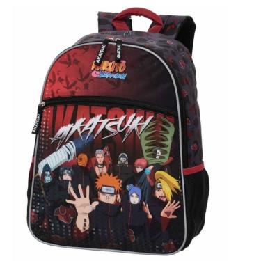 Imagem de Mochila Naruto Akatsuki Escolar 2026 Oficial Pacific Costas