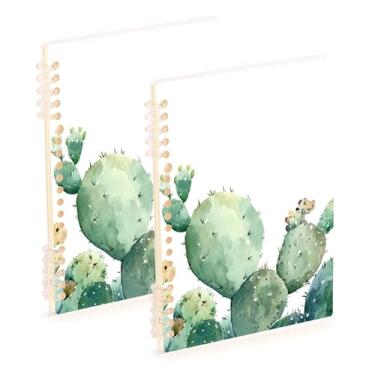 Imagem de Burbuja Cadernos com nome, papel pautado universitário A5 com 60 folhas, fichário para escritório, 2 unidades