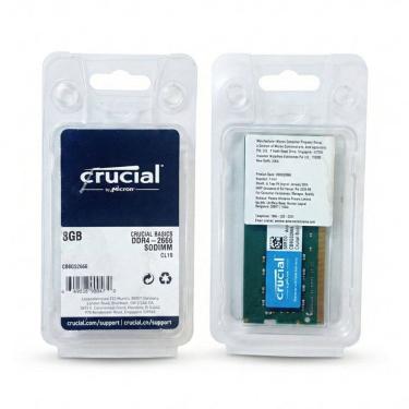 Imagem de Memória RAM Notebook Crucial Basics 8GB DDR4 2666MHz CL19 1.2V - CB8GS2666