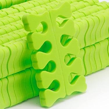 Imagem de Semme Esponja Dedo do pé Separador Macio Arte do Prego Dedo Separador Divisor Espaçador Manicure Pedicure Ferramenta 100 Pçs para Casa Salão de Beleza (Verde)