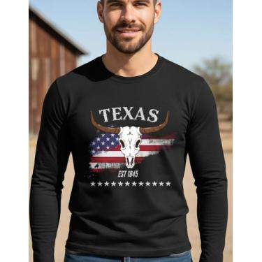 Imagem de Camisa Manga Longa Texas Trabalho Proteção Solar Uv50+ Agro, Preto, XG