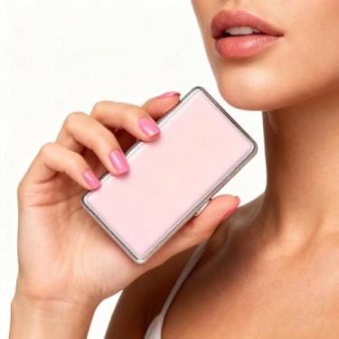 Imagem de 1 estojo de cigarro portátil e elegante, estojo de cigarro de metal retrô, comporta 14 cigarros extralongos, unissex