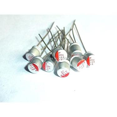 Imagem de 100 peças 10 uF 10 V FP 4 x 5 mm para placa mãe 10 V 10 uF capacitores eletrolíticos sólidos