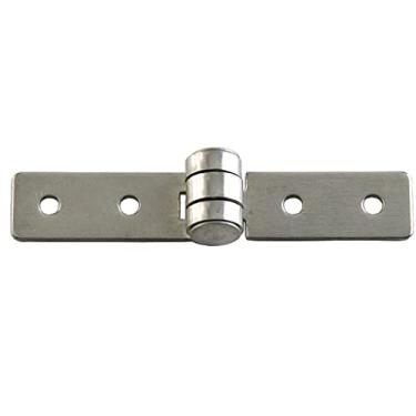 Imagem de Dobradiça de rolamento de carga engrossada de aço inoxidável, dobradiça de dobradiça plana dobrável para porta de armário de distribuição de energia pesada industrial