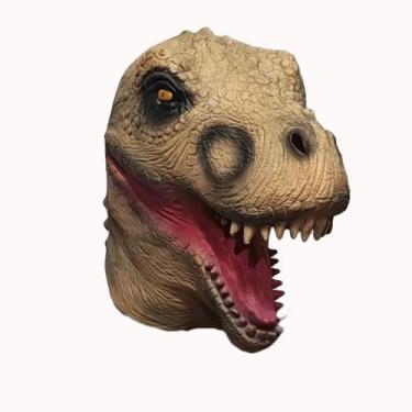 Imagem de Máscara de látex de dinossauro para rosto inteiro e adereço de cosplay