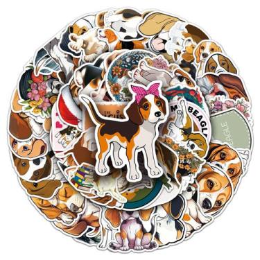 Imagem de Adesivos Beagle Dog Animal Waterproof Graffiti 50 unidades - Yiweisai