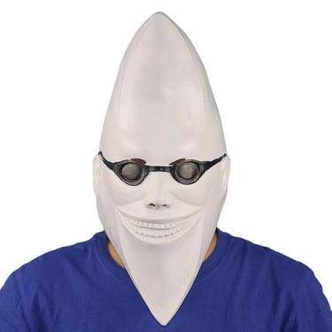 Imagem de Máscara de látex de lua branca para festa à fantasia de carnaval de Ha