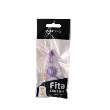 Imagem de Fita Corretiva 6mx5mm Corpo LILÁS Jocar Office - Leonora