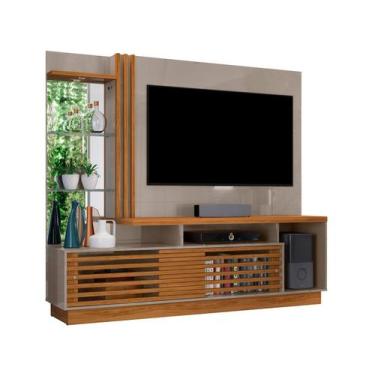 Imagem de Estante Home Theater Frizz Plus Para Tv 60 Polegadas Fendi / Naturale 