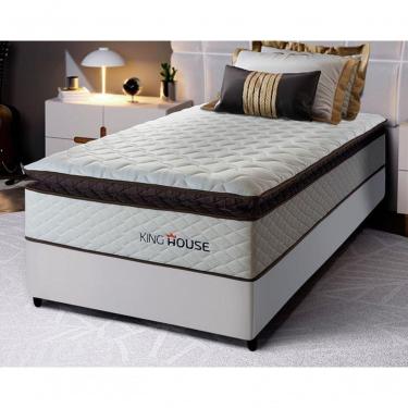 Imagem de Cama Box Espuma San Diego Solteiro 88x188 Branco King House