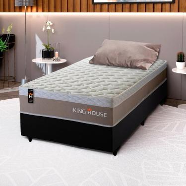 Imagem de Cama Box Molas Ensacadas Sheffield 96x203 Preto King House