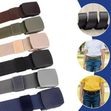 Imagem de Cinto Infantil Poliéster Reforçado Fivela PVC Antialérgico Ajustável E