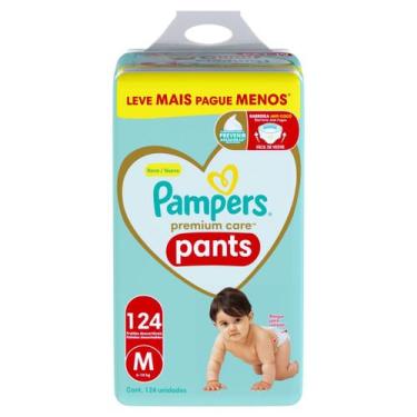 Imagem de Fralda Descartável Infantil Pampers Pants Premium Care M Pacote 124 Un