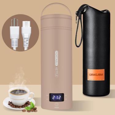 Imagem de Chaleira Elétrica Portátil QRAGJBM - 450ml, 300W - Cáqui