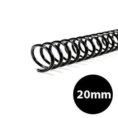 Imagem de CX Espiral encadernação 20mm preto c/70 As Papeis
