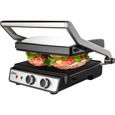 Imagem de Grill Elétrico Multiuso Oster Inox 2 em 1