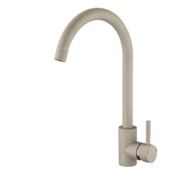 Imagem de Torneira de cozinha multicolorida de aço inoxidável 360 giratório preto misturador de cozinha montagem de convés misturador de água quente fria torneira para pia, A1111GP, China