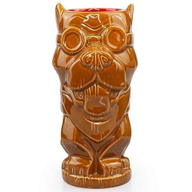 Imagem de Geeki Tikis Caneca de Carne de Cachorro Fallout oficial Colecionável Estilo Tiki Copo de Cerâmica | Comporta 400 ml