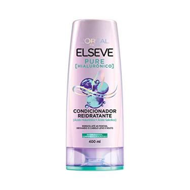 Imagem de L'Oréal Paris Elseve Condicionador Pure Hialurônico Reidratante com Ácido Salicílico e Ácido Hialurônico para Cabelos com Raízes Oleosas e Pontas Secas, 400ml