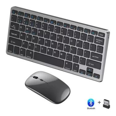 Imagem de Teclado Bluetooth Recarregável + Mouse P/ Macbook Air 13 Macbook Air M1 2020