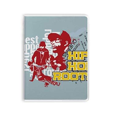 Imagem de Caderno Culture Boy Hip Hop padrão grafite rua capa de goma diário capa macia