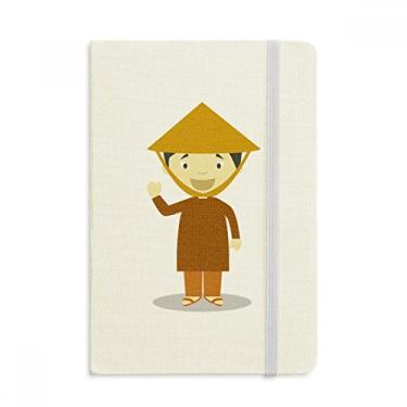 Imagem de Caderno de desenho do Vietnã com chapéu de bambu, capa dura oficial, diário clássico