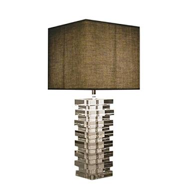 Imagem de Base Para Abajur Bella Iluminação Classic Cromado/Transparente Metal e Vidro