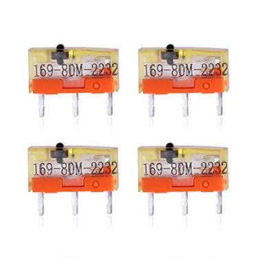 Imagem de Pacote com 4 microinterruptores compatíveis com Razer Logitech Apple SteelSeries MS Mouse (4 peças TTC Gold 80M)