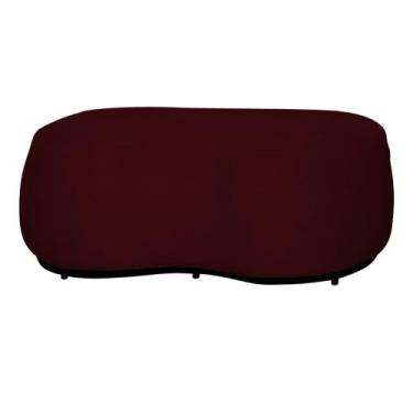 Imagem de Puff Decorativo Beatriz Orgânico Crm Suede Marsala Ms Decor - Mansão D