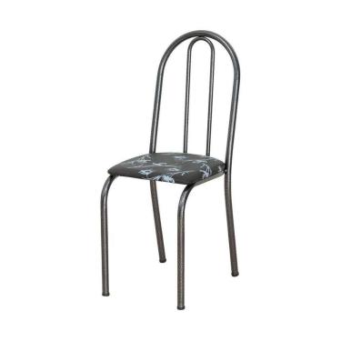 Imagem de Kit Com 2 Cadeiras América 050 Base Cromo Preto Para Cozinha