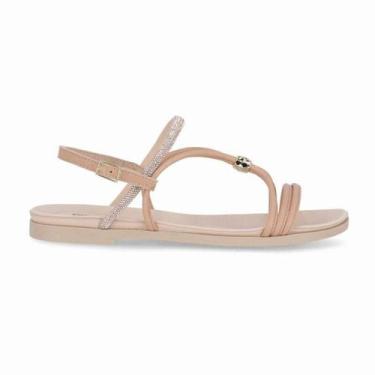 Imagem de Sandalia Piccadilly Rasteira - Feminina, Nude, 38