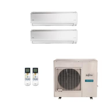 Imagem de Ar-Condicionado Multi Split Inverter Fujitsu 35.000 (1x Evap HW 18.000 + 1x Evap HW 24.000) Quente/Frio 220V
