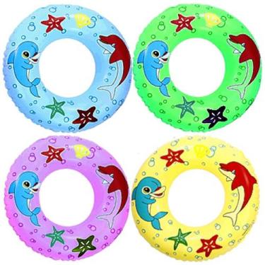 Imagem de 4 Boias p/ Piscina Praia 60cm Vinil até 30kg Atacado Revenda - Goal Su