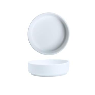 Imagem de Recipiente para lanches, prato de cerâmica, molho de soja, tempero, prato redondo, salada, molho de tomate (branco)